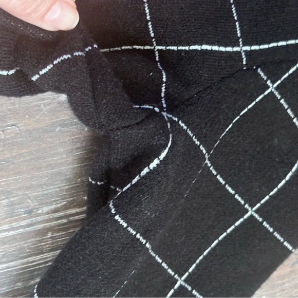 A Love Story Black Tailored Windowpane Blazer Modern Cropped Fit PM - Picture 13 of 14